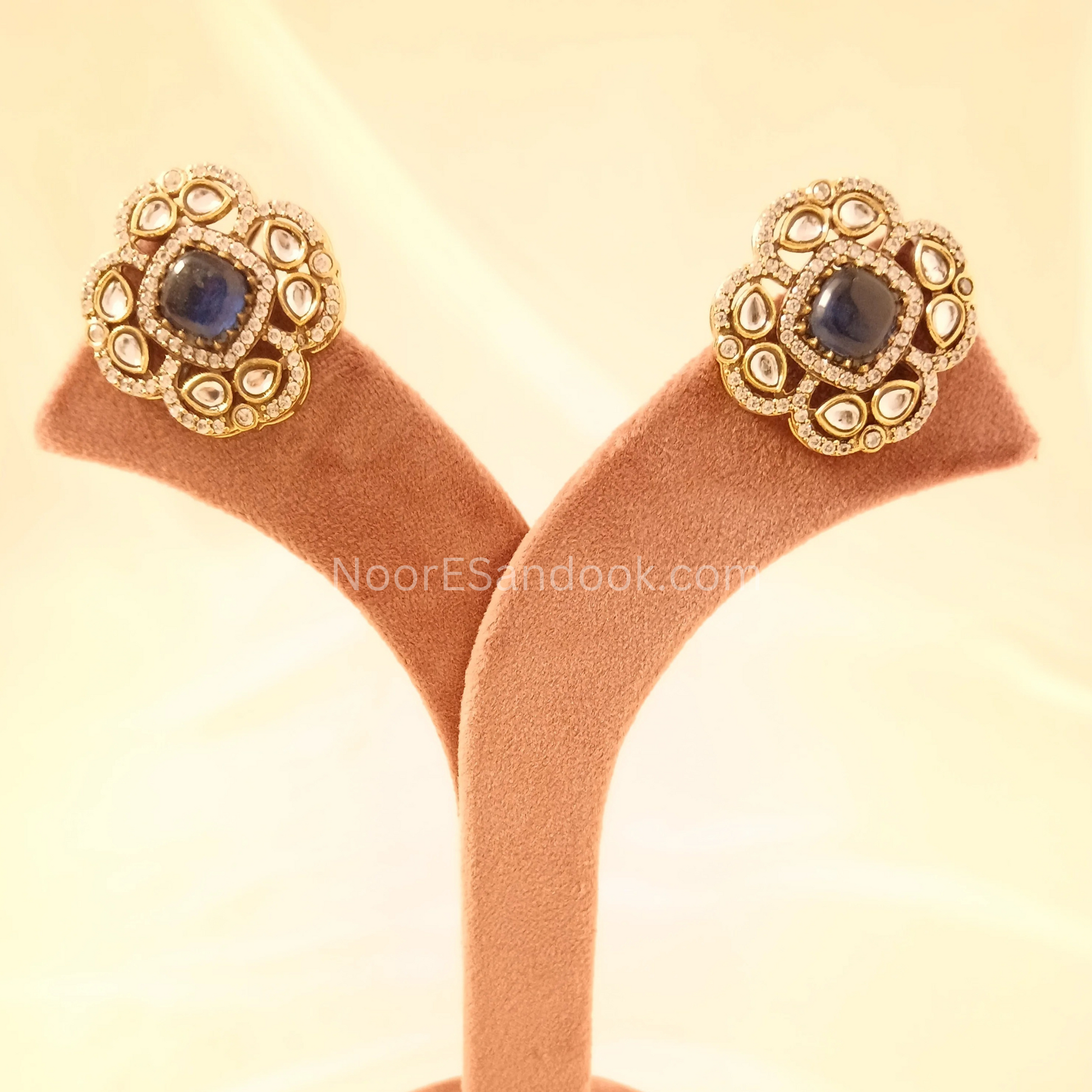 Chokers with Doublet Stone- Blue