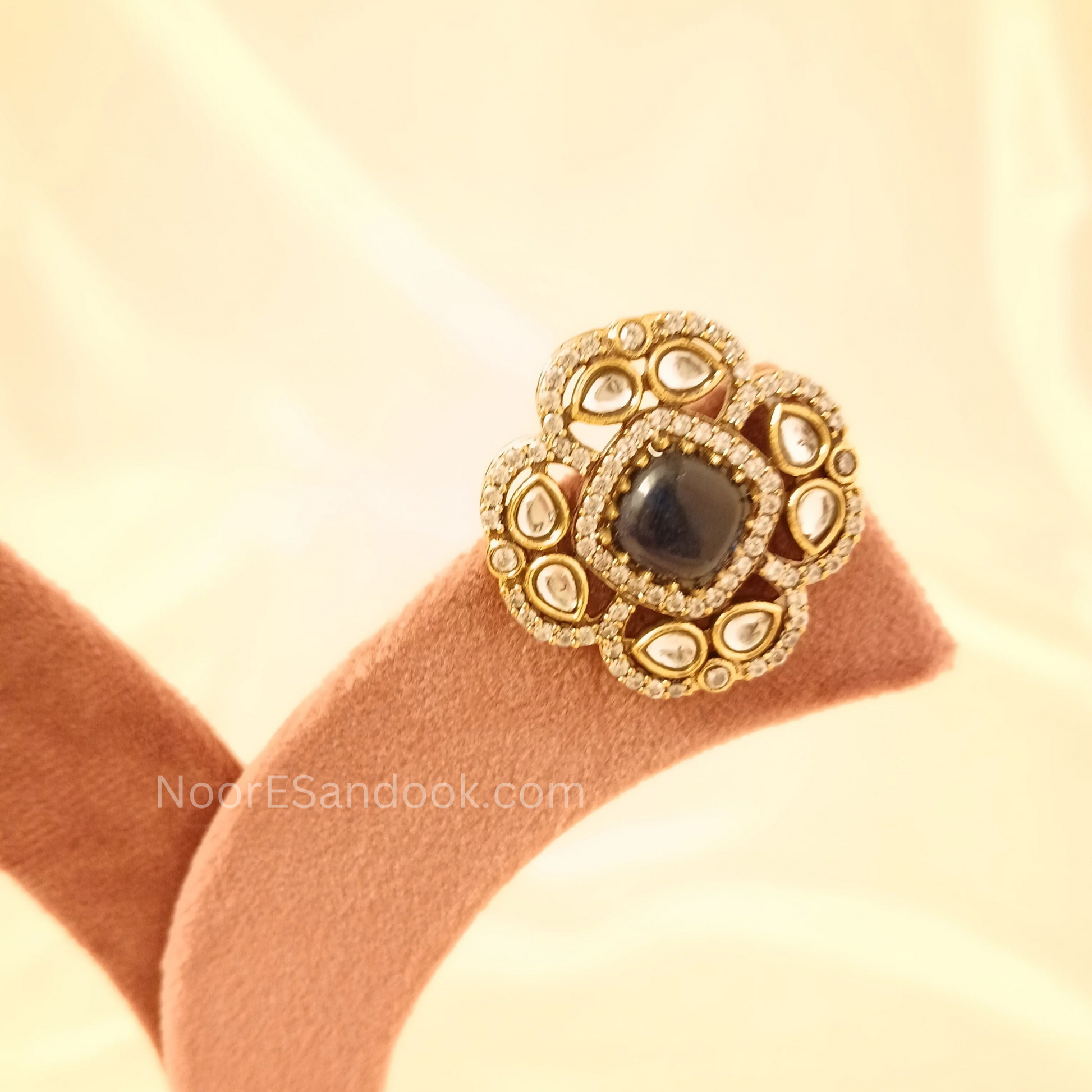 Chokers with Doublet Stone- Blue