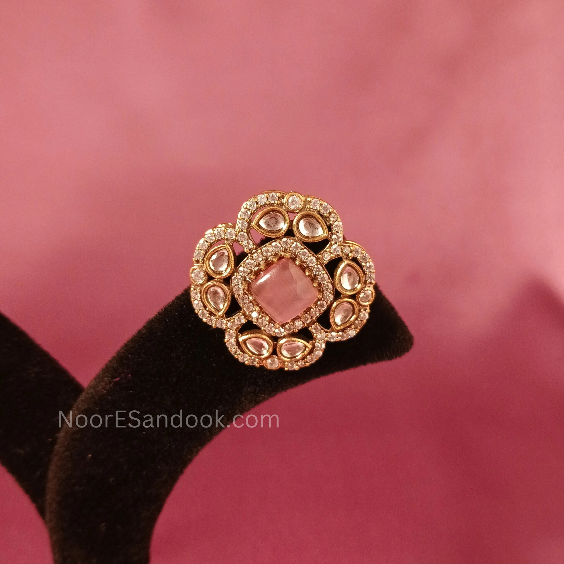 Chokers with Doublet Stone- Pink
