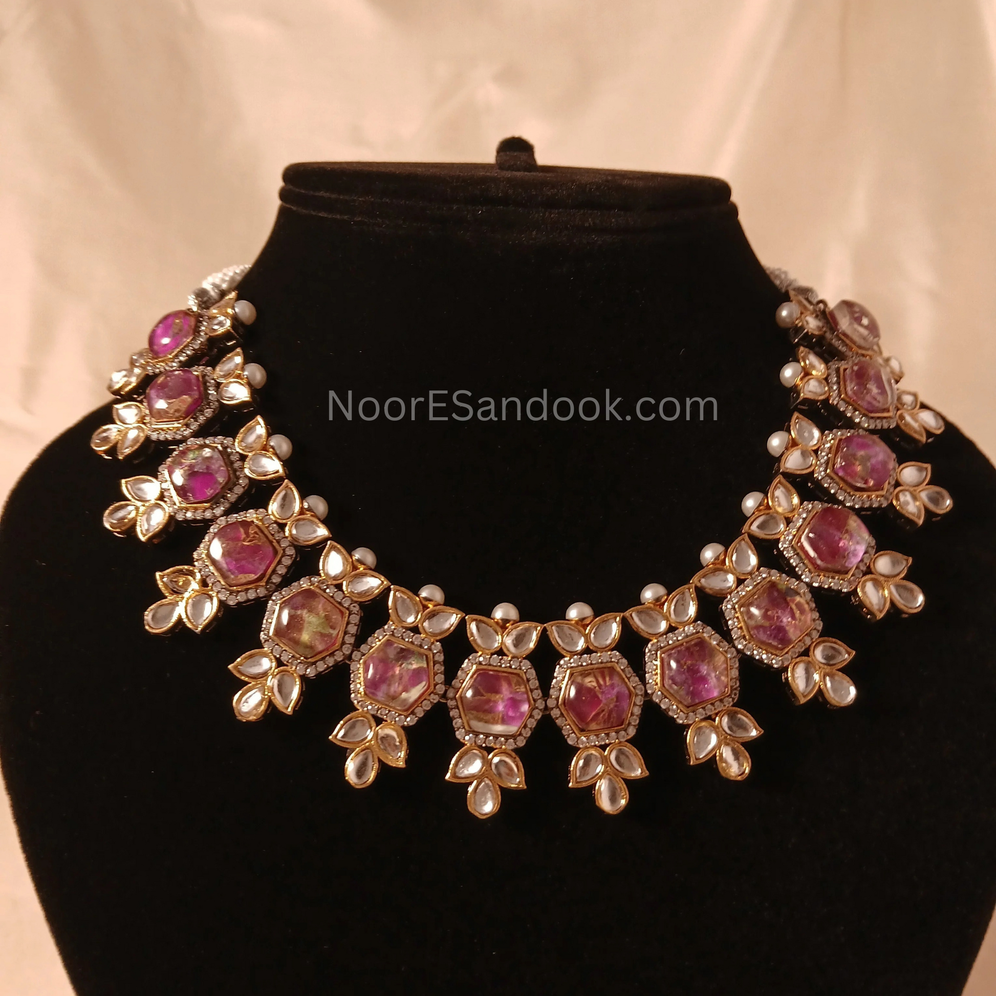 Doublet Stone Necklace- Design 1