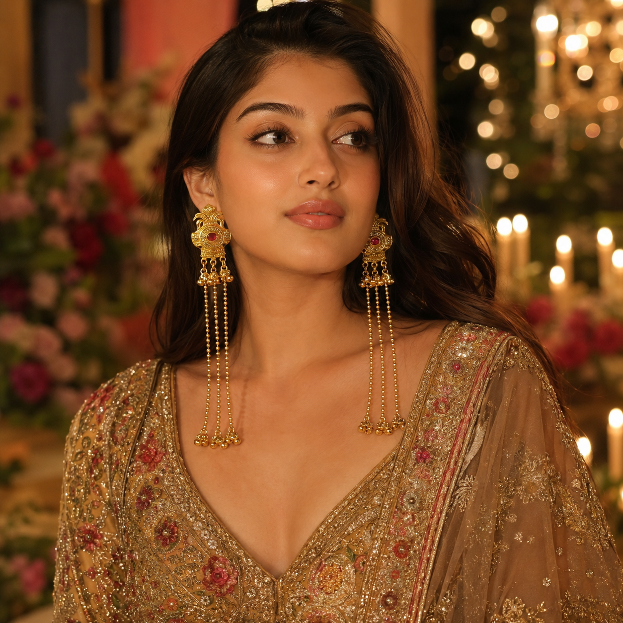 Kashmiri Earrings- Light