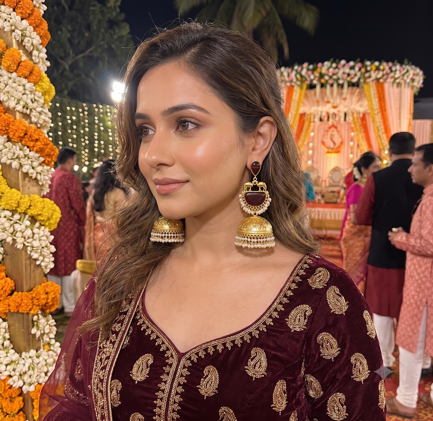 Long Golden Jhumka